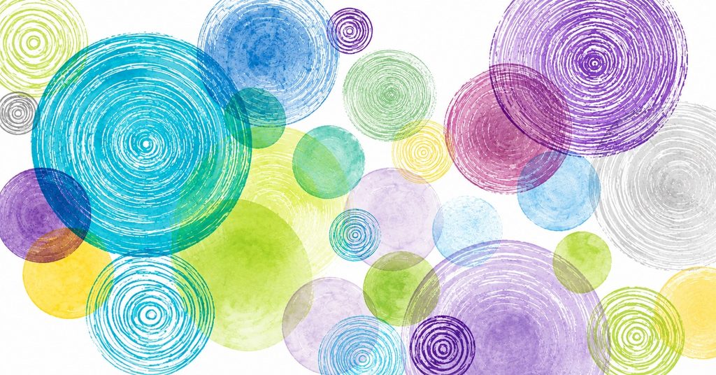 Abstract overlapping circles representing collaboration and shared perspectives