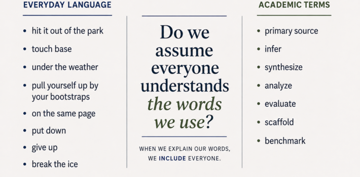 The Words We Assume Everyone Understands